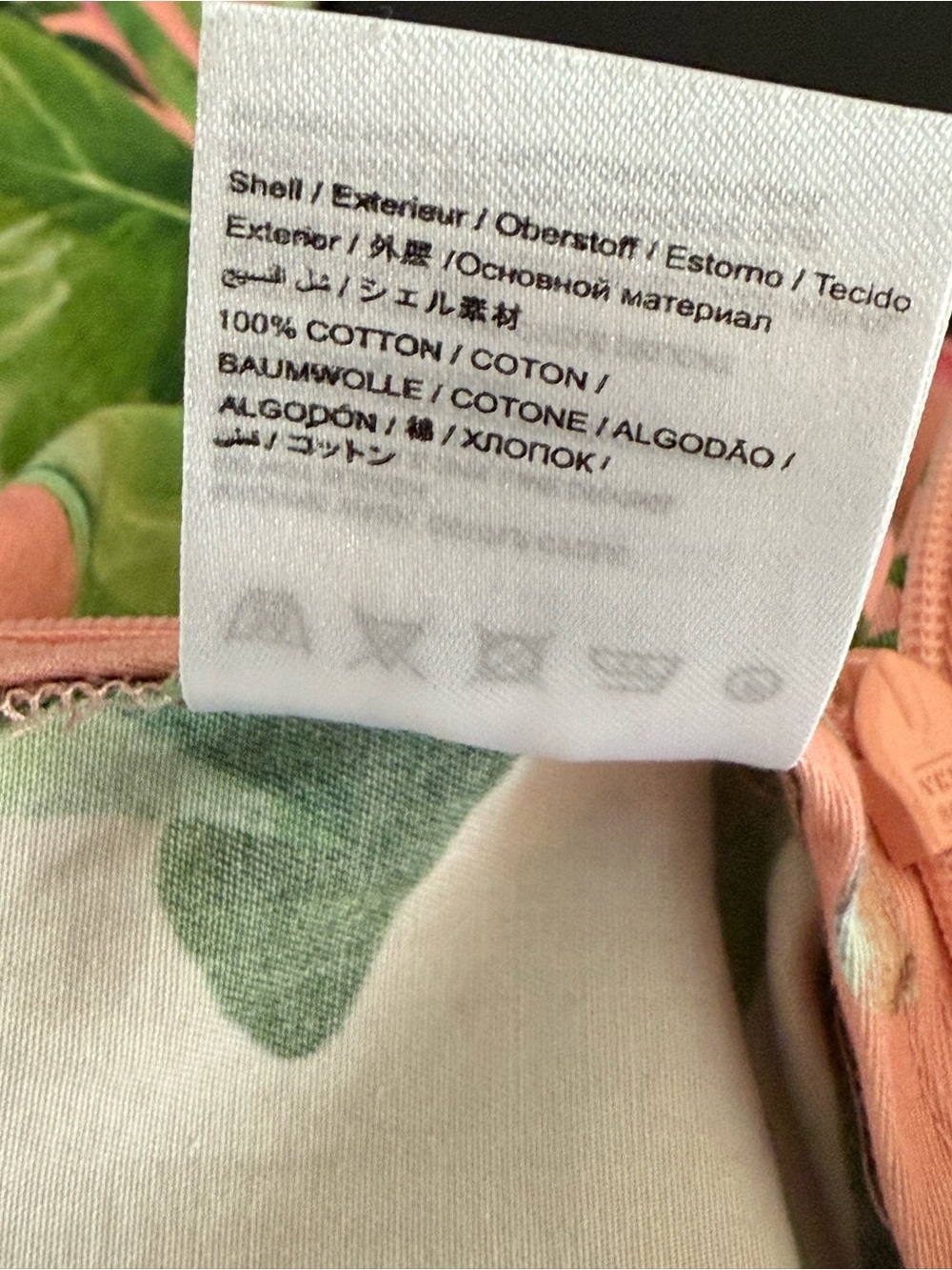 FARM Rio for Anthropologie Tropical Cotton Wide Leg Jumpsuit Pink Green Size M - Picture 11 of 12